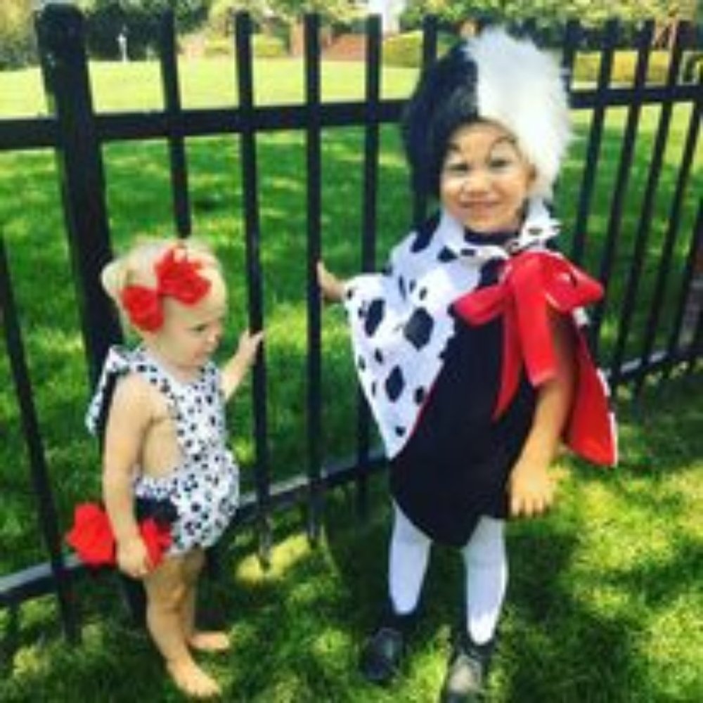 cruella Deville wig and cape